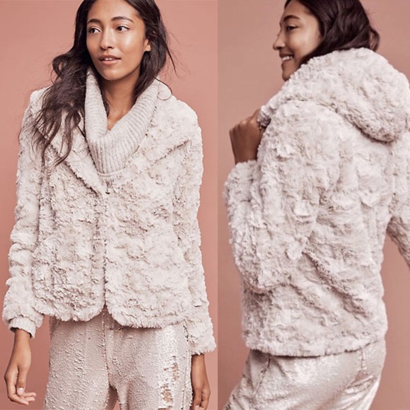 Anthropologie Jackets & Blazers - Anthropologie Tiny Editions Glacie Faux-Fur Jacket